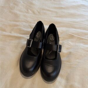 boc Black Mary Jane Heels with Buckle